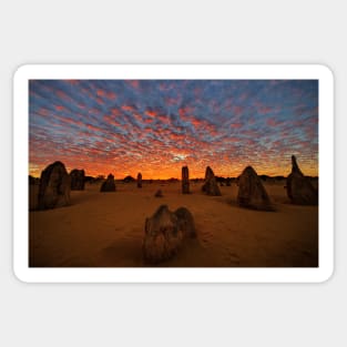 Pinnacles sunrise Sticker